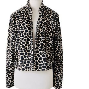 NWOT Elliott Lauren Giraffe Print Jacket/Blazer size 10